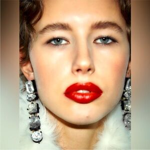 Zara limited edition raisin stone look dangler earrings